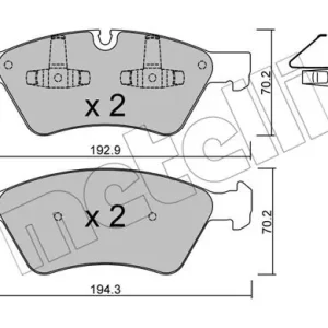 METELLI 22-0670-0 Klocki hamulcowe Darmowa dostawa