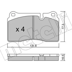 Bezpieczna płatność METELLI 22-0695-0 Klocki hamulcowe