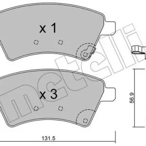 METELLI 22-0702-0 Klocki hamulcowe Wysoka jakość