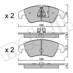 METELLI 22-0775-0 Klocki hamulcowe Wysoka jakość