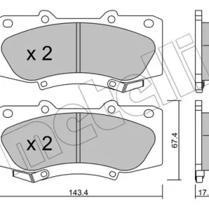 Kup teraz METELLI 22-0937-0 Klocki hamulcowe