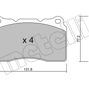 METELLI 22-0288-1 Klocki hamulcowe Tylko dziś