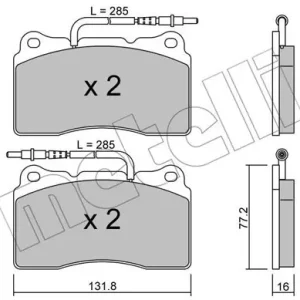 METELLI 22-0288-2 Klocki hamulcowe Kup teraz