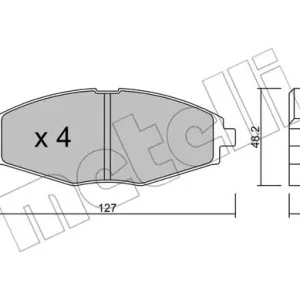 METELLI 22-0293-0 Klocki hamulcowe Oferta limitowana