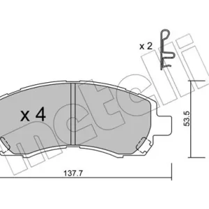 METELLI 22-0295-0 Klocki hamulcowe Najlepsza cena