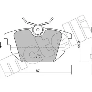 METELLI 22-0299-0 Klocki hamulcowe Darmowa dostawa