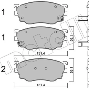 METELLI 22-0301-0 Klocki hamulcowe Tani