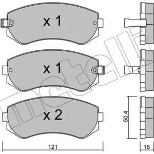 METELLI 22-0304-0 Klocki hamulcowe Wysoka jakość
