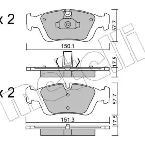 METELLI 22-0312-0 Klocki hamulcowe Oferta limitowana
