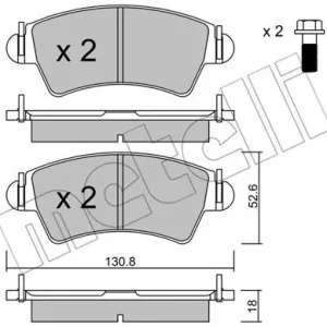 METELLI 22-0313-1 Klocki hamulcowe Darmowa dostawa