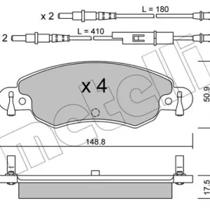 METELLI 22-0330-0 Klocki hamulcowe Oferta limitowana