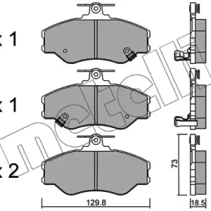 METELLI 22-0366-0 Klocki hamulcowe Najlepsza cena
