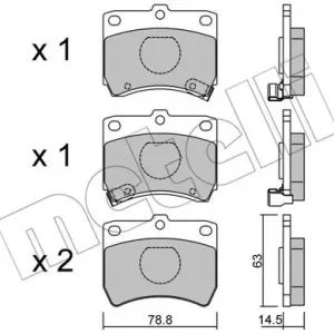 METELLI 22-0370-0 Klocki hamulcowe Tylko dziś