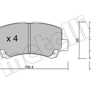 METELLI 22-0419-0 Klocki hamulcowe Oferta limitowana