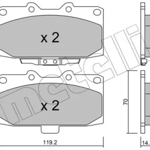 METELLI 22-0413-0 Klocki hamulcowe Wyprzedaż