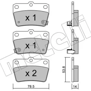 Kup teraz METELLI 22-0431-0 Klocki hamulcowe