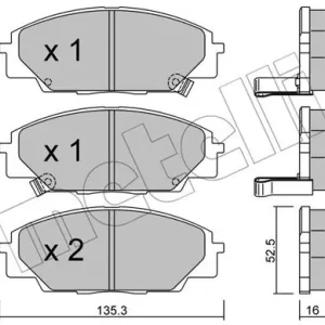 METELLI 22-0435-0 Klocki hamulcowe Kup teraz