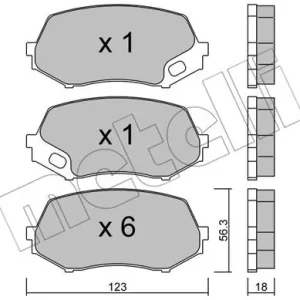 Kup teraz METELLI 22-0874-0 Klocki hamulcowe