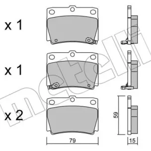 METELLI 22-0484-0 Klocki hamulcowe Ekspresowa dostawa