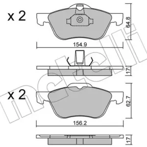 METELLI 22-0489-0 Klocki hamulcowe Najlepsza cena