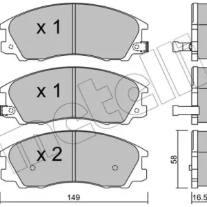Tylko dziś METELLI 22-0506-0 Klocki hamulcowe