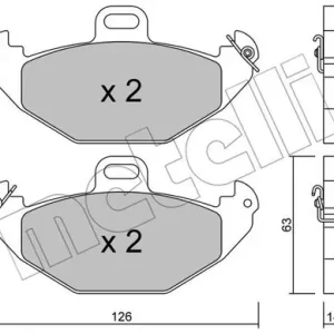 METELLI 22-0634-0 Klocki hamulcowe Bezpieczna płatność