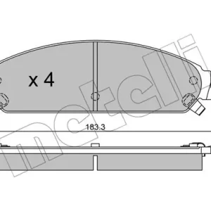 Promocja METELLI 22-0717-0 Klocki hamulcowe