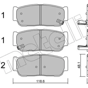 METELLI 22-0727-0 Klocki hamulcowe Kup teraz