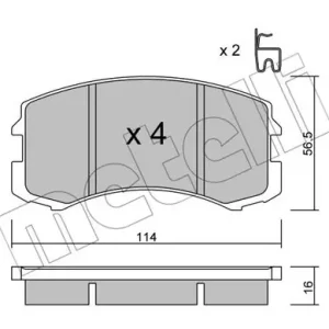 METELLI 22-0736-0 Klocki hamulcowe Zwrot pieniędzy