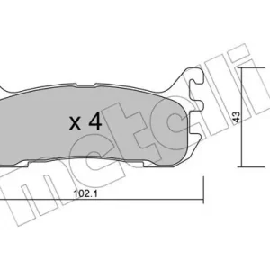 METELLI 22-0393-0 Klocki hamulcowe Szybka dostawa
