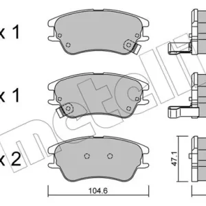 Wyprzedaż METELLI 22-0502-0 Klocki hamulcowe