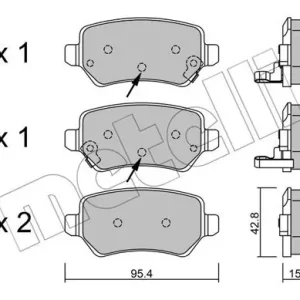 Ostatnia szansa METELLI 22-0542-2 Klocki hamulcowe