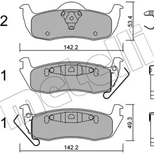 Ostatnia szansa METELLI 22-0720-0 Klocki hamulcowe