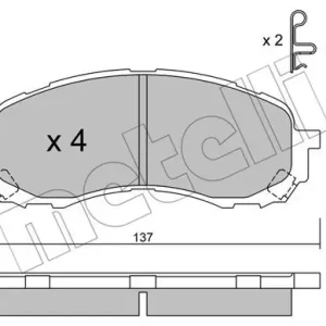 METELLI 22-0762-0 Klocki hamulcowe Darmowa dostawa