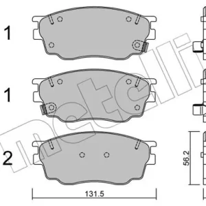 Promocja METELLI 22-0475-0 Klocki hamulcowe
