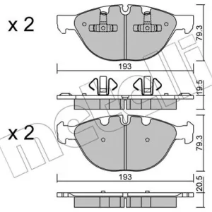 Zwrot pieniędzy METELLI 22-0823-0 Klocki hamulcowe