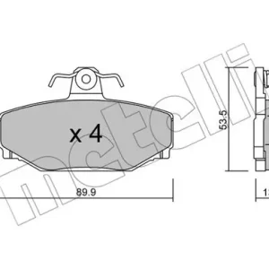 METELLI 22-0131-0 Klocki hamulcowe Ekspresowa dostawa
