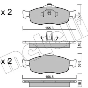 METELLI 22-0146-0 Klocki hamulcowe Oferta