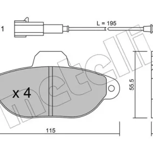 Ostatnia szansa METELLI 22-0159-2 Klocki hamulcowe