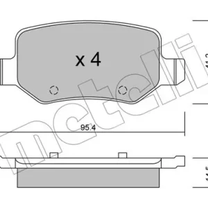 Ostatnia szansa METELLI 22-0565-0 Klocki hamulcowe