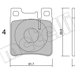 METELLI 22-0567-0 Klocki hamulcowe Wysoka jakość