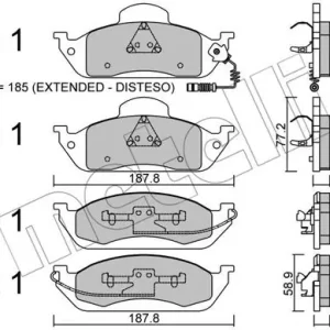 METELLI 22-0569-0 Klocki hamulcowe Bezpieczna płatność