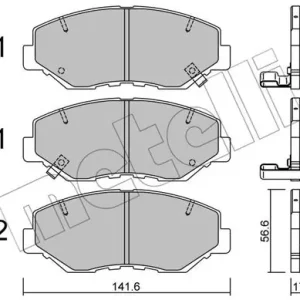 METELLI 22-0606-0 Klocki hamulcowe Oferta limitowana