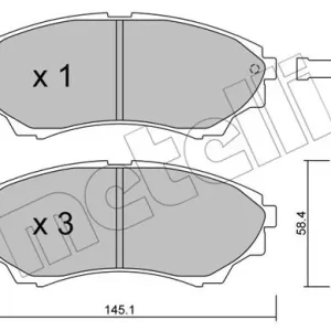 METELLI 22-0610-0 Klocki hamulcowe Niska cena