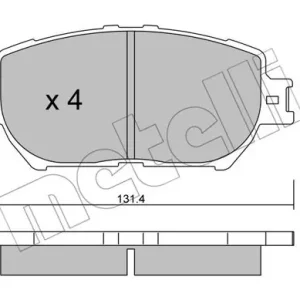 METELLI 22-0751-0 Klocki hamulcowe Rabat