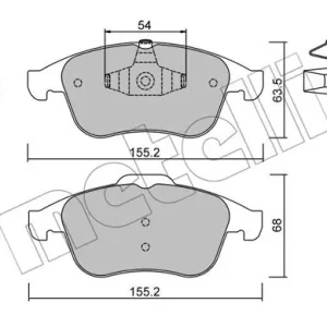 Wysoka jakość METELLI 22-0803-2 Klocki hamulcowe