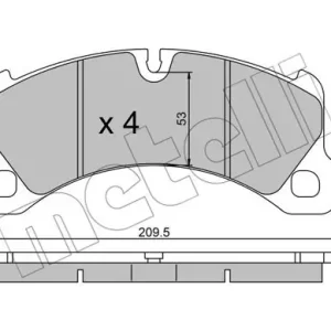 METELLI 22-0956-0 Klocki hamulcowe Niska cena