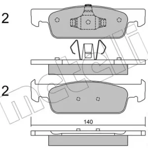 METELLI 22-0975-0 Klocki hamulcowe Darmowa dostawa