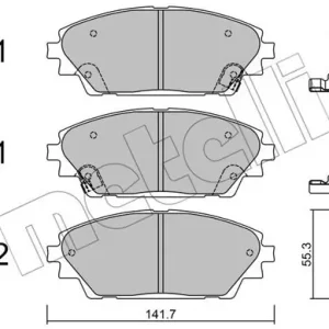 Zwrot pieniędzy METELLI 22-0992-0 Klocki hamulcowe