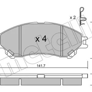 Darmowa dostawa METELLI 22-0996-0 Klocki hamulcowe